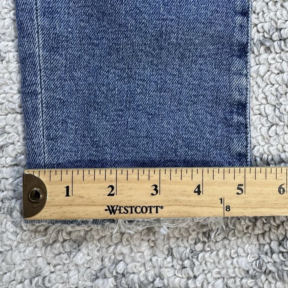 AGOLDE Toni Jeans Women's 24‎ Blue Slim Fit Light Wash Stretch Raw Hem